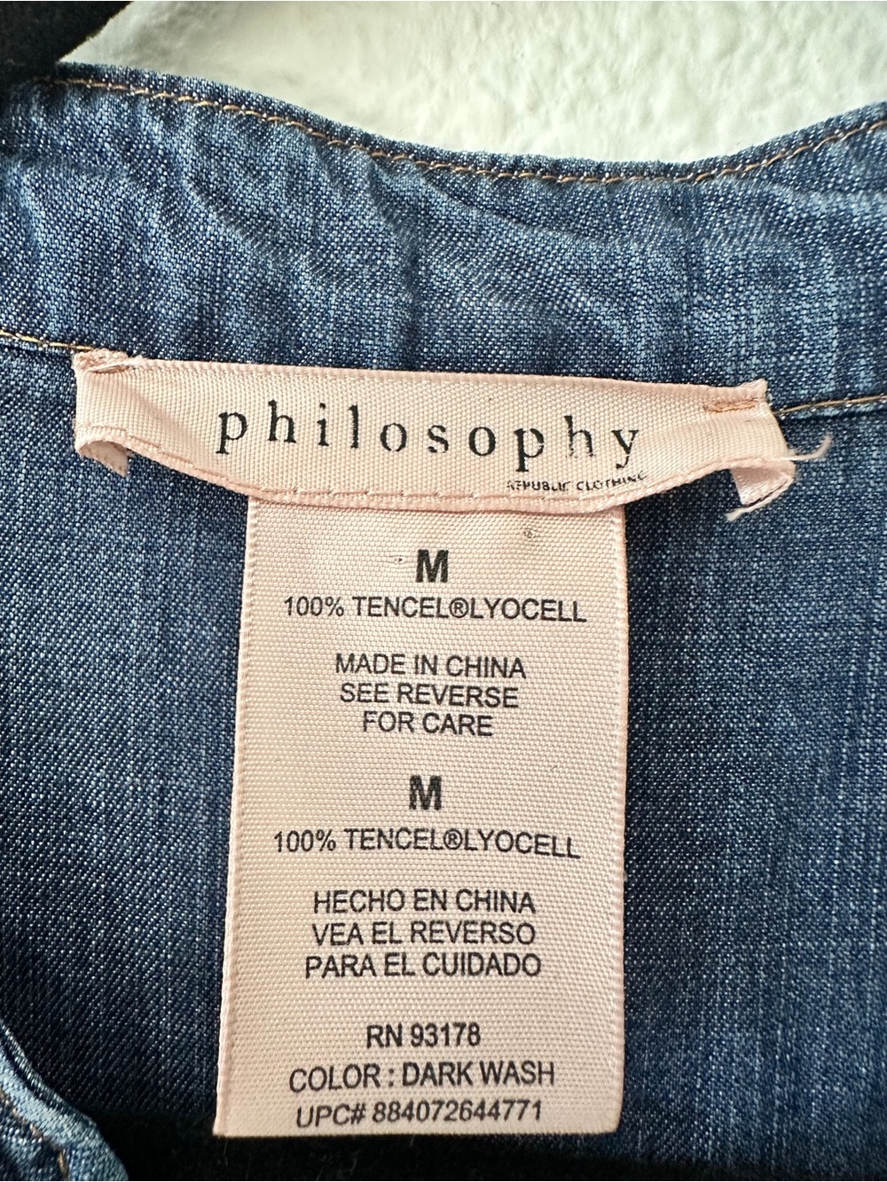 Denim Lace-Up Casual Dress - Picture 2 of 5